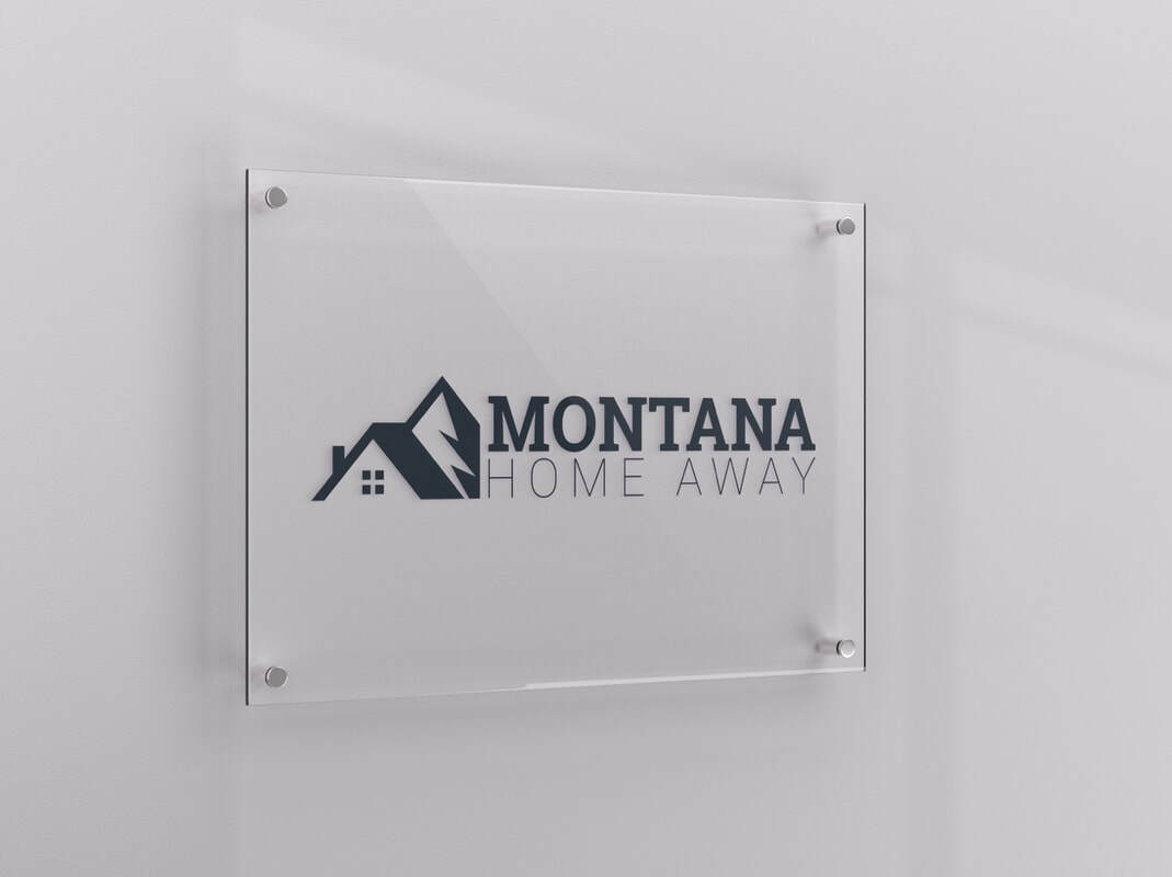 Sign mockup by Ape Forge for Montana Home Away