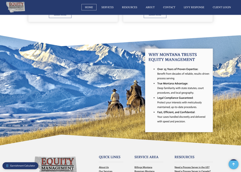 Equity Management website update